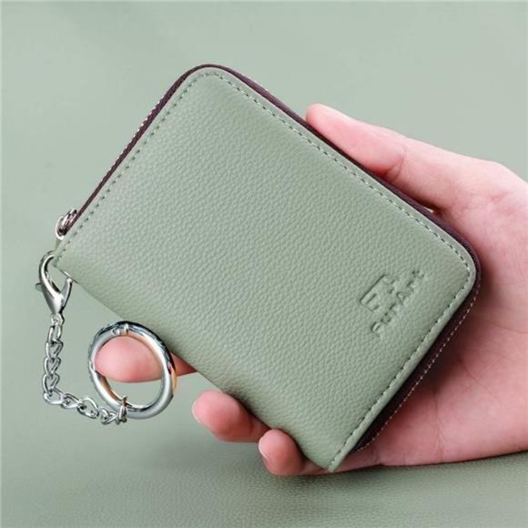 Credit Card Wallet, Zipper Card Cases Holder for Men Women, RFID Blocking - Picture 4 of 6